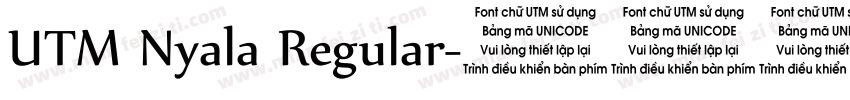 UTM Nyala Regular字体转换